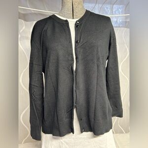 Cable & Gauge Black Cardigan Sweater